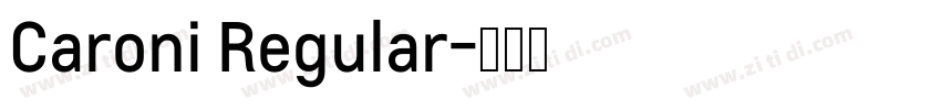 Caroni Regular字体转换
